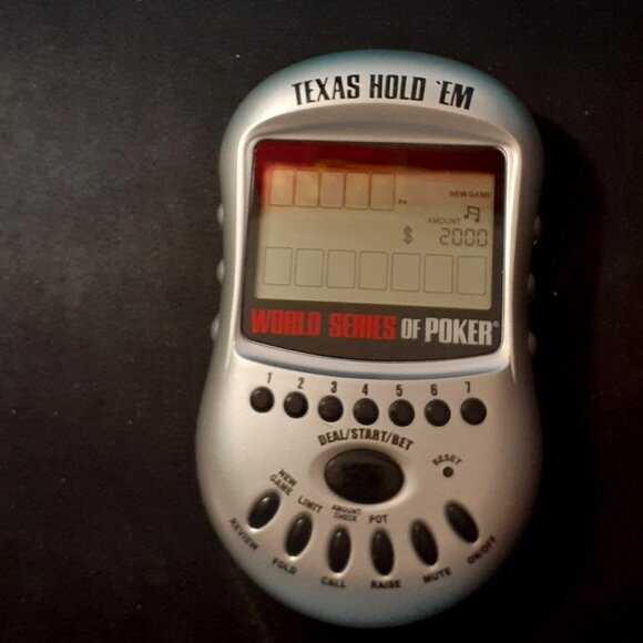 HANDHELD Electronic GAME Texas Hold 'Em WORLD Series of POKER Excalibur Works! - Picture 2 of 7